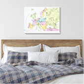 Statistische Karte Europas | 1871 Leinwanddruck (Insitu (Schlafzimmer))