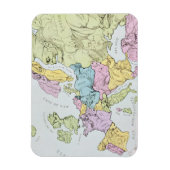 Statistische Karte Europas | 1871 Magnet (Vertikal)