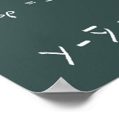Statistische Tafel Poster (Ecke)
