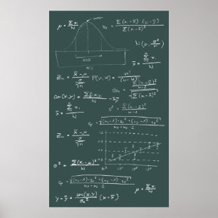Statistische Tafel Poster