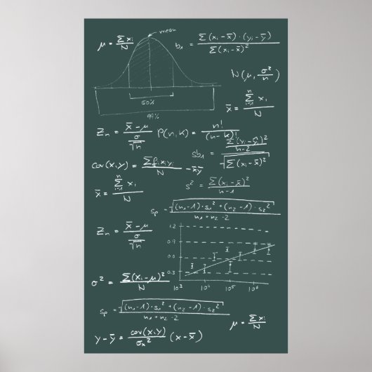 Statistische Tafel Poster (Vorne)