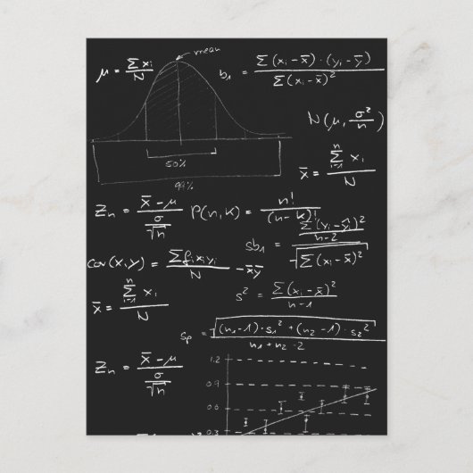 Statistische Tafel Postkarte (Vorderseite)