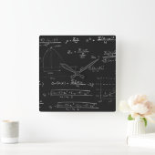Statistische Tafel Quadratische Wanduhr (Zuhause)