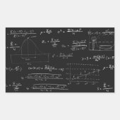 Statistische Tafel Rechteckiger Aufkleber (Vorderseite)