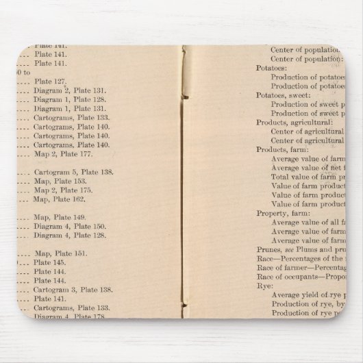 Statistischer Atlas 1900 8 Mousepad (Vorne)