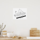 Statistischer Geist (normale Verteilungskurve) Poster (Küche)