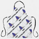 Statistischer Lover Inside Bell Curve Geek Spaß Schürze (Vorderseite)