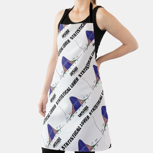 Statistischer Lover Inside Bell Curve Geek Spaß Schürze (InSitu)