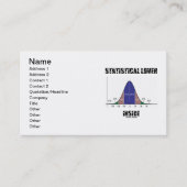 Statistischer Lover Inside (Glockenkurve) Visitenkarte (Vorderseite)