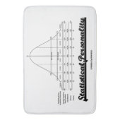 Statistischer Persönlichkeits-Bell-Kurven-Spaß Badematte (Vorderseite Vertikal)