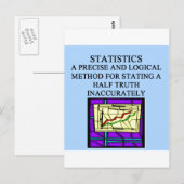 Statistischer Spaß Postkarte (Vorne/Hinten)