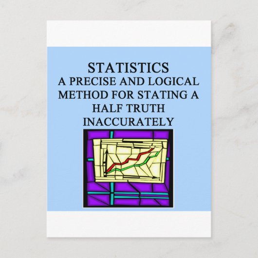 Statistischer Spaß Postkarte (Vorderseite)