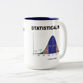 Statistischer Spieler (Bell-Kurven-Haltung) Zweifarbige Tasse (VorderseiteRechts)