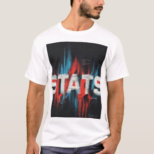 Stats Glitch Datenkunst T-Shirt