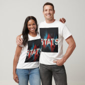 Stats Glitch Datenkunst T-Shirt (Unisex)