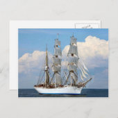 Statsraad Lemkuhl, Norwegisches Hochschiff Postkarte (Vorne/Hinten)