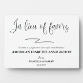 Statt bevorzugt Tabletop Plaque mit Easel Fotoplatte (Vorderseite)