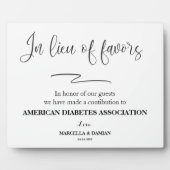 Statt bevorzugt Tabletop Plaque mit Easel Fotoplatte (Vorderseite)