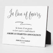 Statt bevorzugt Tabletop Plaque mit Easel Fotoplatte (Seite)