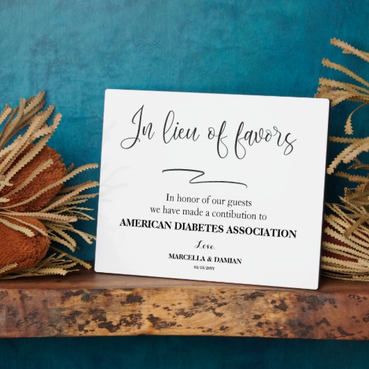 Statt bevorzugt Tabletop Plaque mit Easel Fotoplatte (Seite)