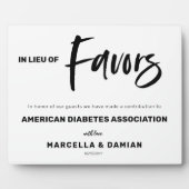 Statt bevorzugt Tabletop Plaque mit Easel Fotoplatte (Vorderseite)