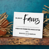 Statt bevorzugt Tabletop Plaque mit Easel Fotoplatte (Seite)