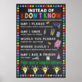 Statt dass ich kein wachstumsorientiertes Poster k (Vorne)