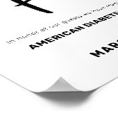Statt Hochzeitsgunst Wedding-Schild Poster (Ecke)