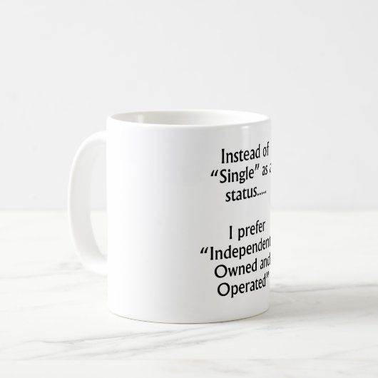 Statt Single Kaffeetasse (Vorderseite Links)