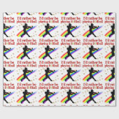 STATT SOFTBALL SPIELEN GESCHENKPAPIER (Flach)