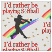 STATT SOFTBALL SPIELEN STOFF (Nahaufnahme)