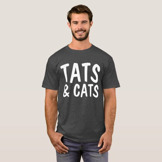 STATT UND KATZEN, TATTOO LOVER Katzenwelse T - Shi T-Shirt (Vorne ganz)