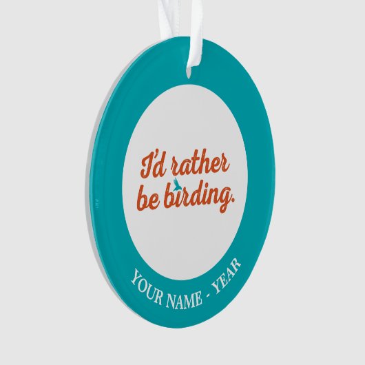 Statt Vogelbeobachtung Ornament (Vorderseite)