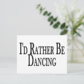 statt zu tanzen postkarte (Stehend Vorderseite)