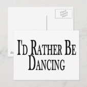 statt zu tanzen postkarte (Vorne/Hinten)