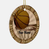 Stattdessen Basketball spielen Keramik Ornament (Rechts)