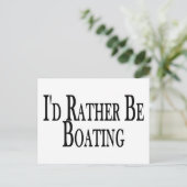 Stattdessen Bootfahren Postkarte (Stehend Vorderseite)