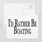 Stattdessen Bootfahren Postkarte (Vorne/Hinten)