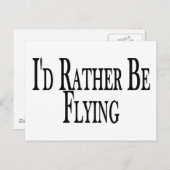 Stattdessen fliegen postkarte (Vorne/Hinten)