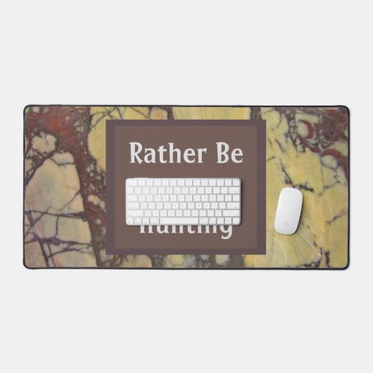 Stattdessen kann man Schätze jagen Edelstein Polni Schreibtischunterlage (Tastatur & Maus)