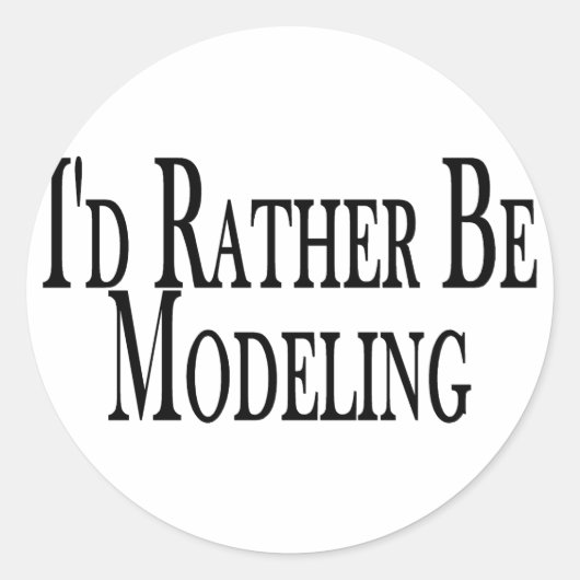 Stattdessen Modellieren Runder Aufkleber (Vorderseite)