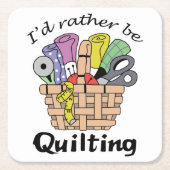 Stattdessen muss man aufhören rechteckiger pappuntersetzer (Vorderseite)