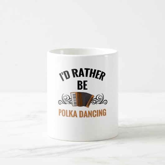 Stattdessen muss man Polka tanzen| Polka Dancer Gi Kaffeetasse (Mittel)
