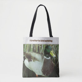 Stattdessen schauen sich Bird Mallard Duck Lake Bi Tasche
