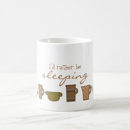 Stattdessen schlafend Tee Kaffee Tasse Cup (Mittel)