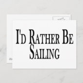 Stattdessen segeln postkarte (Vorne/Hinten)