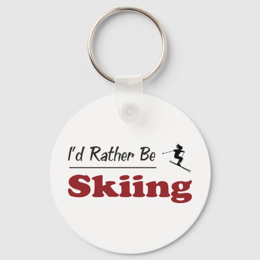 Stattdessen Skifahren Schlüsselanhänger (Vorderseite)