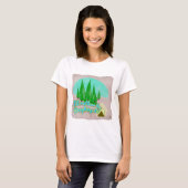 Stattdessen sollte es Camping Cartoon Slogan umgeh T-Shirt (Vorne ganz)