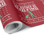 Stattdessen sollte man sich üble Weihnachts-Sweate Geschenkpapier (Rolleneckpunkt)