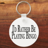 Stattdessen spielen Sie Bingo Schlüsselanhänger (Vorderseite)